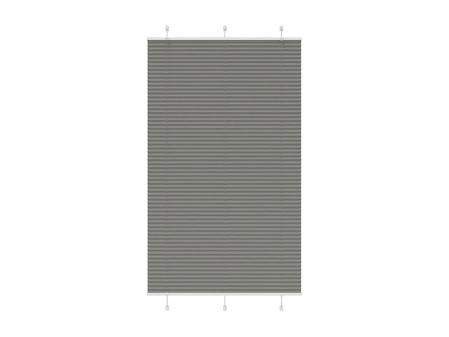 Store plissé anthracite 120x200 cm largeur du tissu 119,4 cm