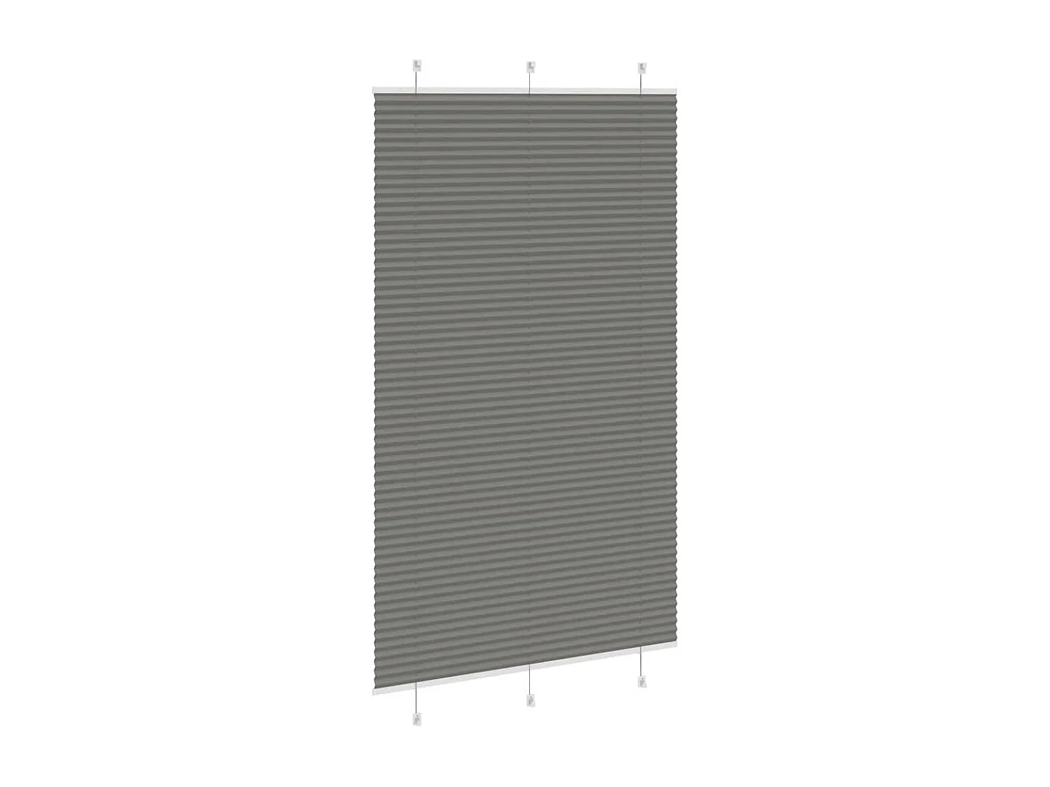 Store plissé anthracite 120x200 cm largeur du tissu 119,4 cm