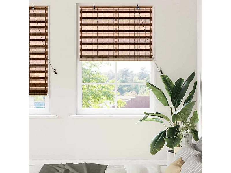 Tende oscuranti marroni 120 x 220 cm in bambù