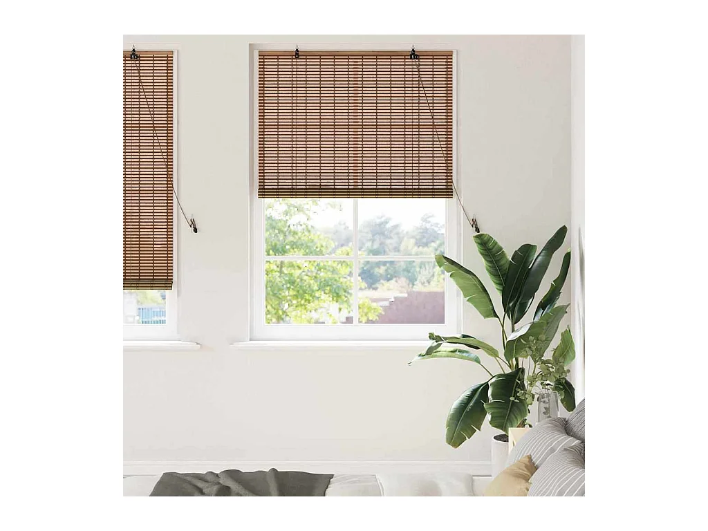 Stores et Occultants Marron 120 x 220 cm Bambou