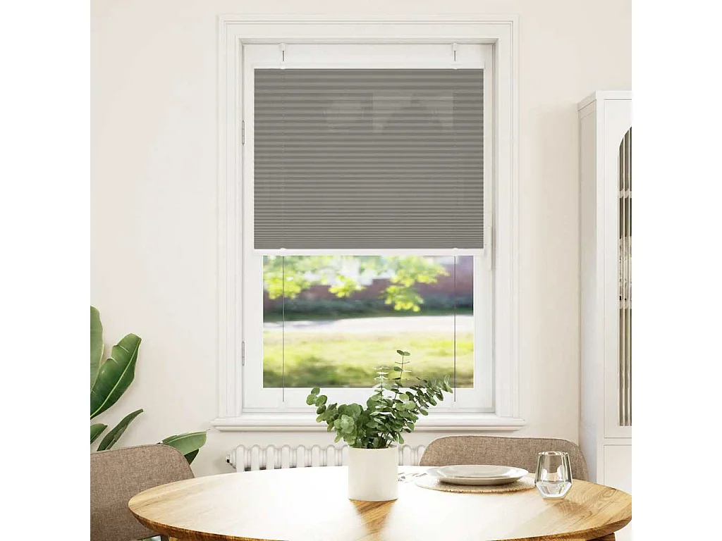 Store plissé anthracite 80x150 cm largeur du tissu 79,4 cm