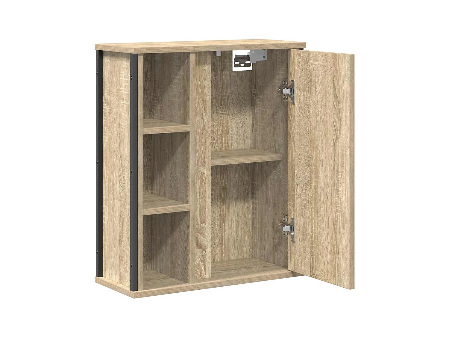 Sonoma eiken spiegel badkamer wandmeubel 50x21x60 cm