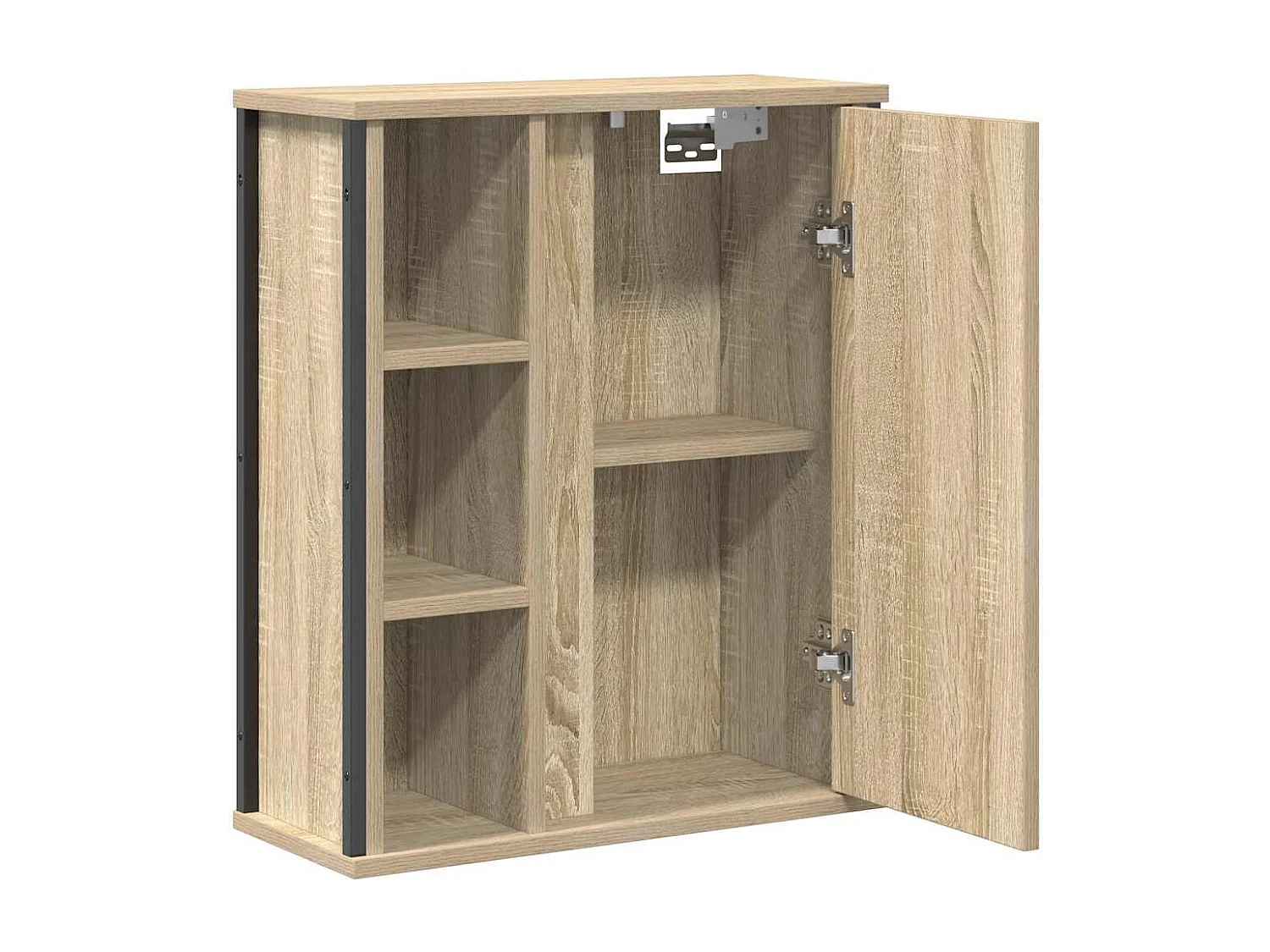 Meuble murale de salle de bain miroir chêne sonoma 50x21x60 cm