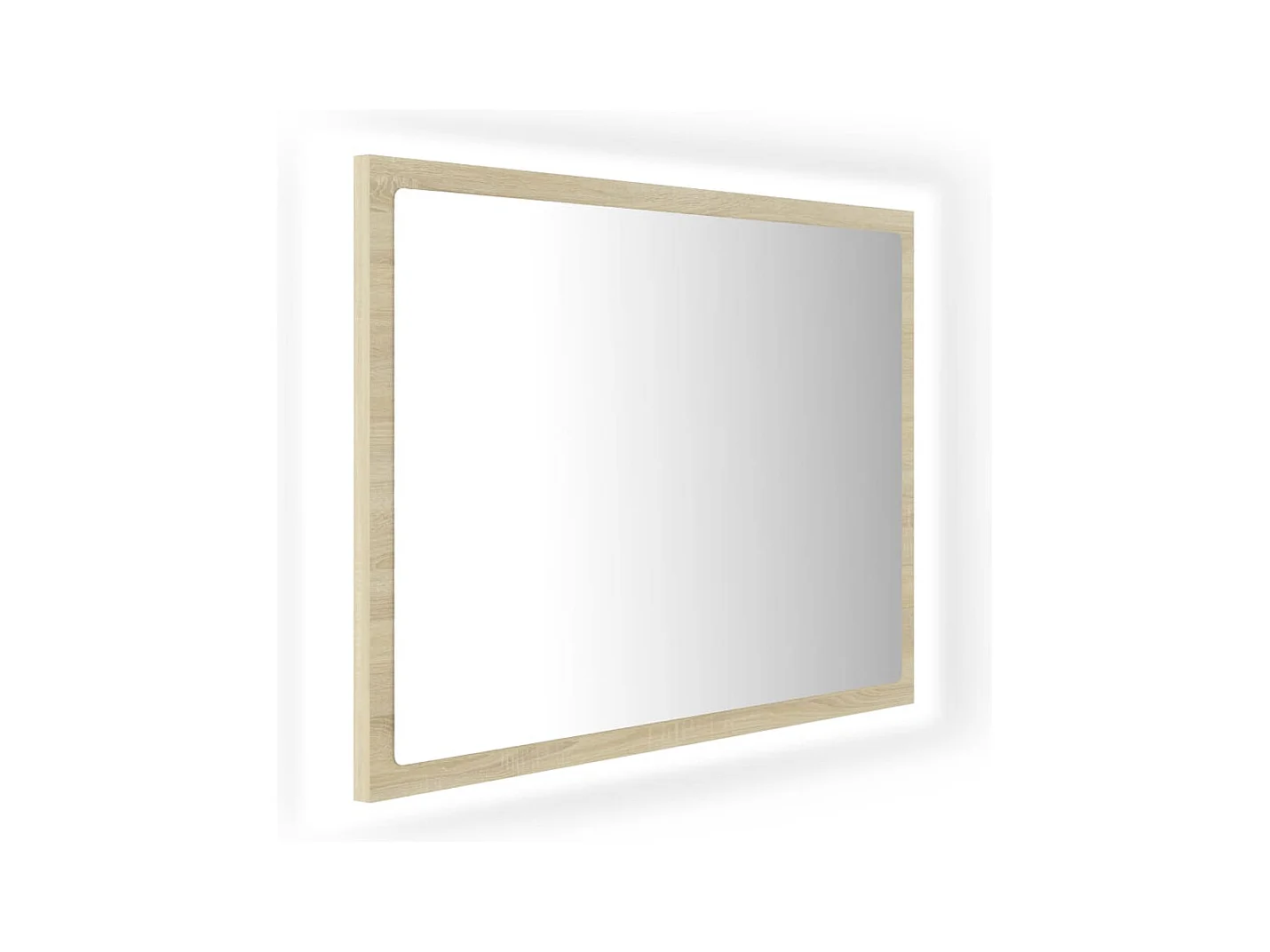 Espejo de baño LED roble Sonoma 60x8,5x37 cm Acrílico