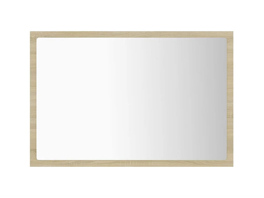 Espejo de baño LED roble Sonoma 60x8,5x37 cm Acrílico
