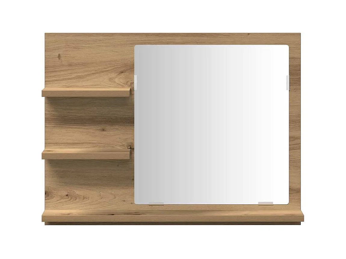 Armoire à miroir salle de bain chêne artisanal 60x10,5x45 cm