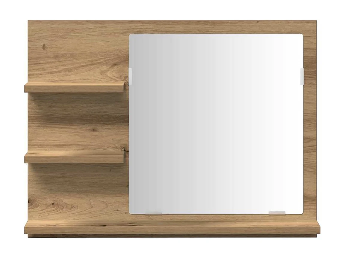 Armoire à miroir salle de bain chêne artisanal 60x10,5x45 cm