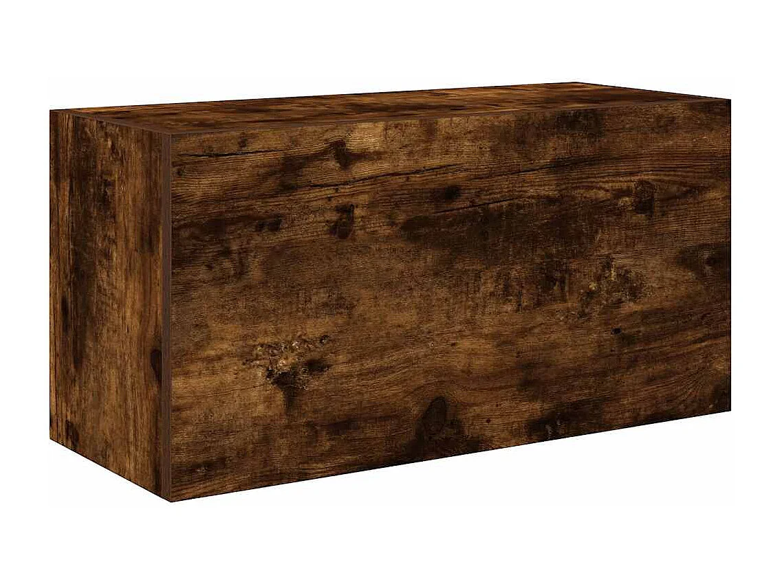 Armoire murale de bain chêne fumé 60x25x30 cm bois d'ingénierie