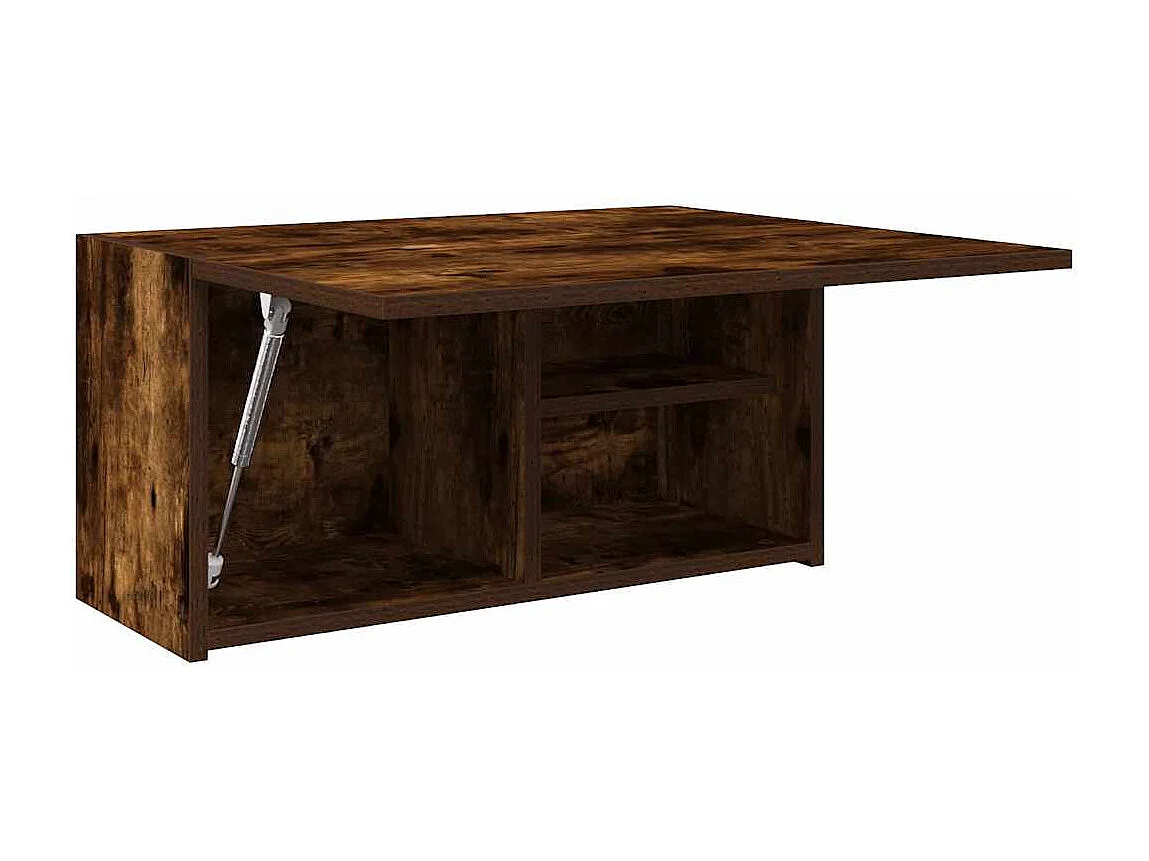 Armoire murale de bain chêne fumé 60x25x30 cm bois d'ingénierie