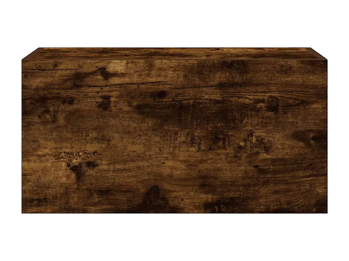 Armoire murale de bain chêne fumé 60x25x30 cm bois d'ingénierie