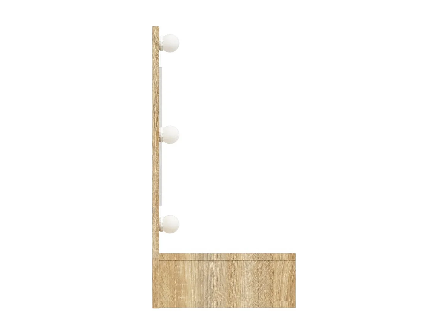 Armoire à miroir avec LED Chêne sonoma 90x31,5x62 cm