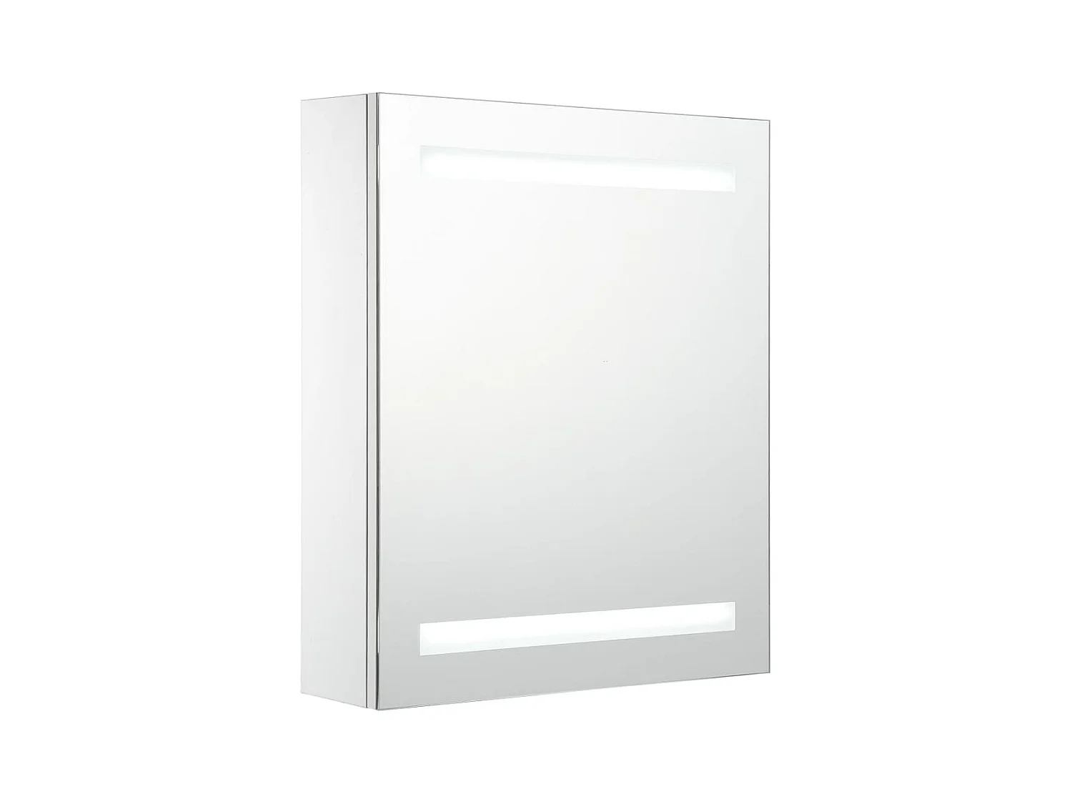 Mobiletto da bagno con specchio LED 50x13,5x60 cm