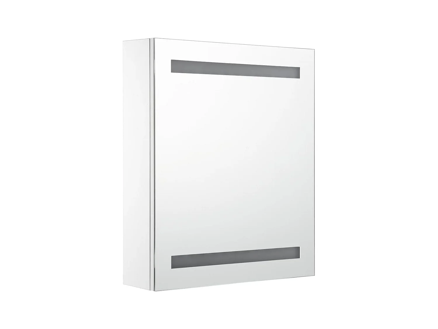 Mobiletto da bagno con specchio LED 50x13,5x60 cm