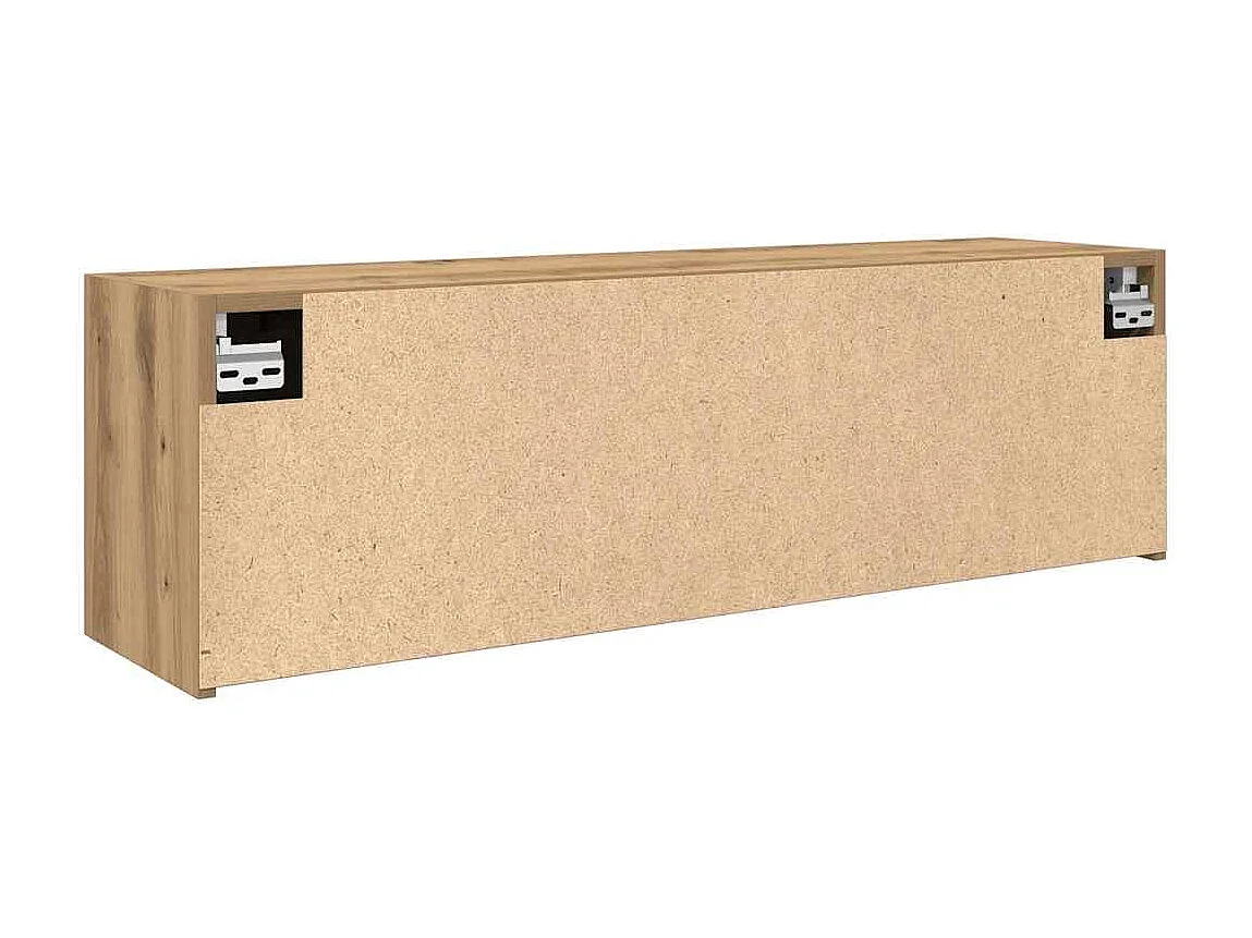 Armoire murale de bain chêne artisanal bois d'ingénierie