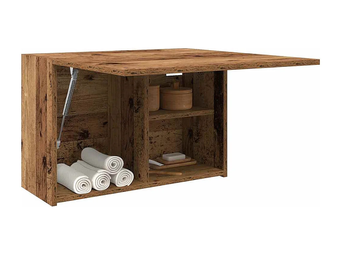 Armoire murale de bain vieux bois 60x25x40 cm bois d'ingénierie