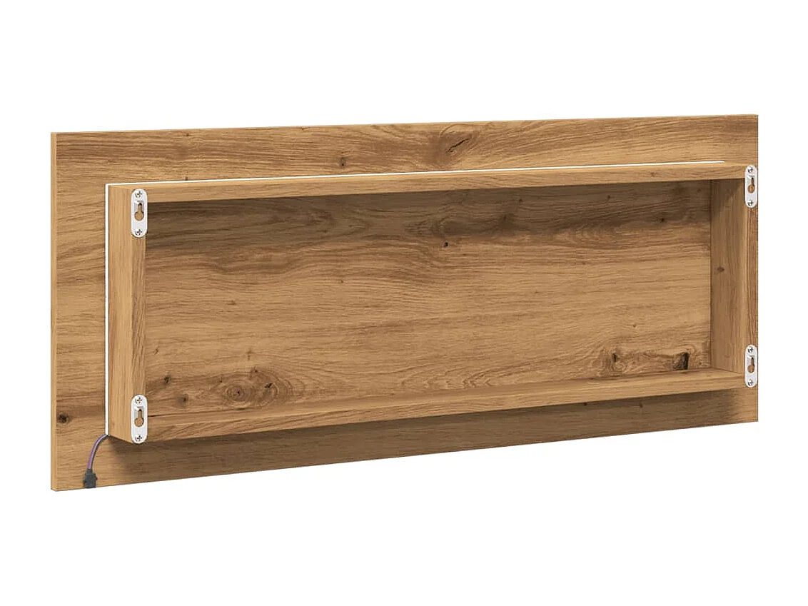 Espejo de baño LED hecho a mano de madera de ingeniería de roble