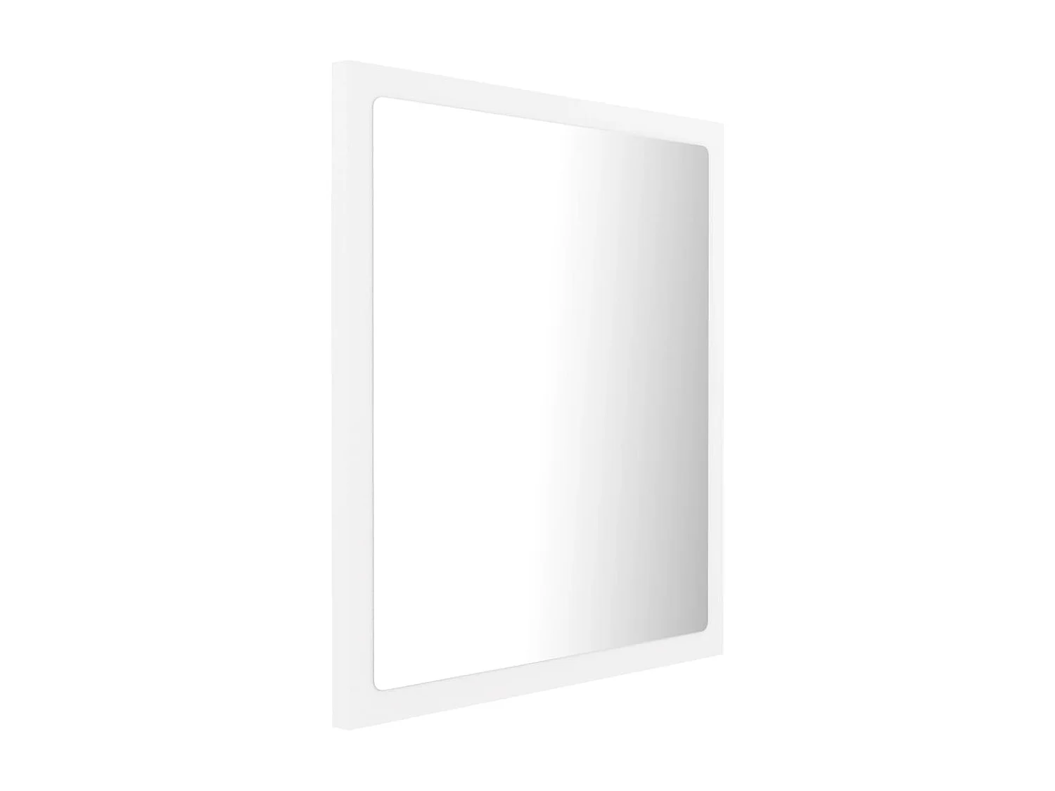 Espejo de baño LED blanco 40x8,5x37 cm Acrílico
