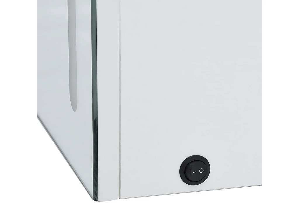 Mobiletto bagno con specchio LED 60x14x62 cm