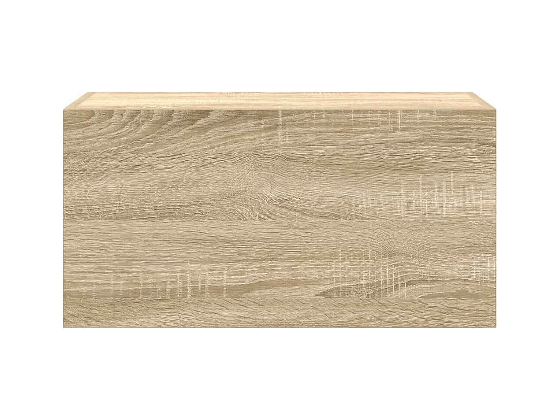 Armoire murale de bain chêne sonoma 60x25x30 cm bois ingénierie