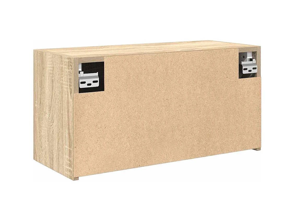 Armoire murale de bain chêne sonoma 60x25x30 cm bois ingénierie