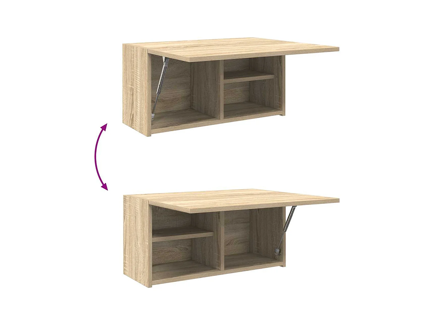 Armoire murale de bain chêne sonoma 60x25x30 cm bois ingénierie