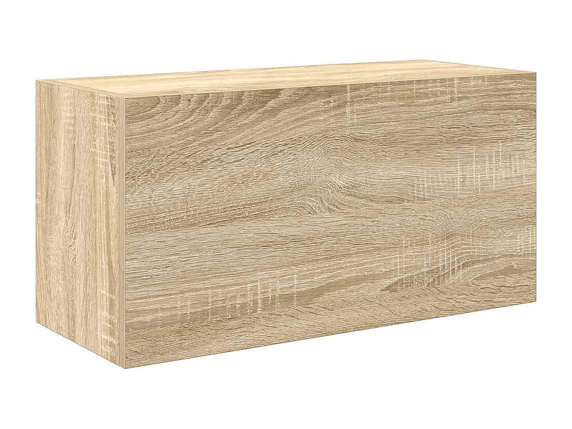 Armoire murale de bain chêne sonoma 60x25x30 cm bois ingénierie