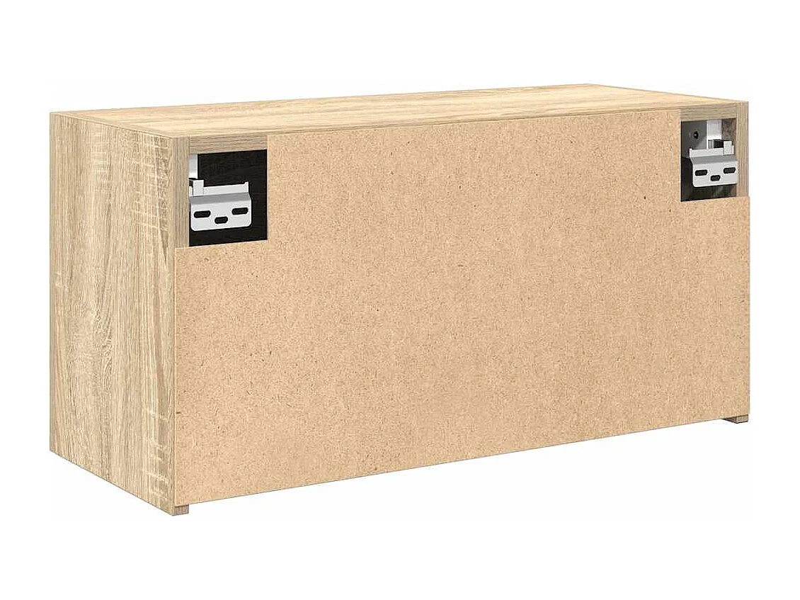 Armoire murale de bain chêne sonoma 60x25x30 cm bois ingénierie