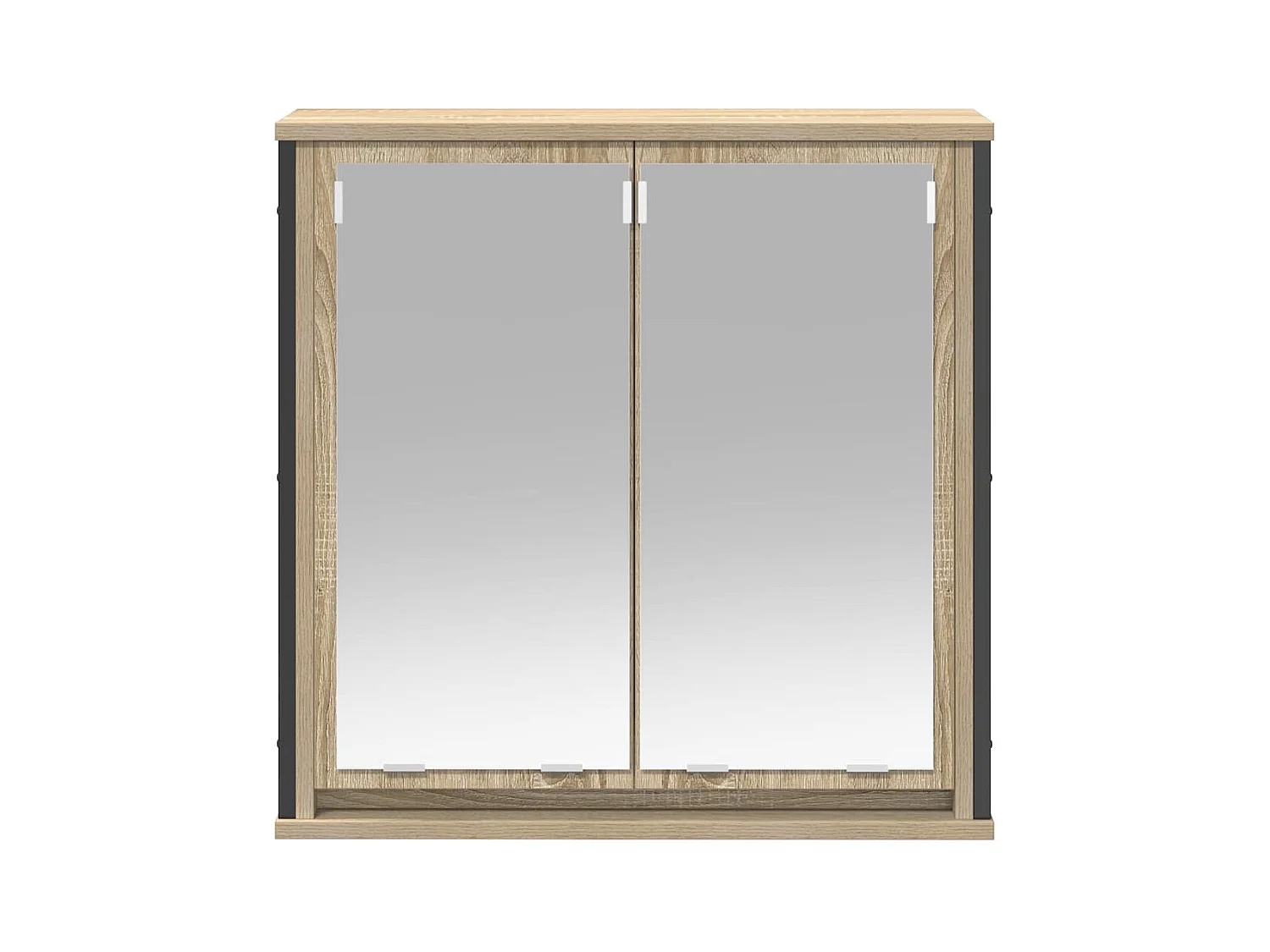 Sonoma eiken spiegelkast voor in de badkamer 60x21x60 cm