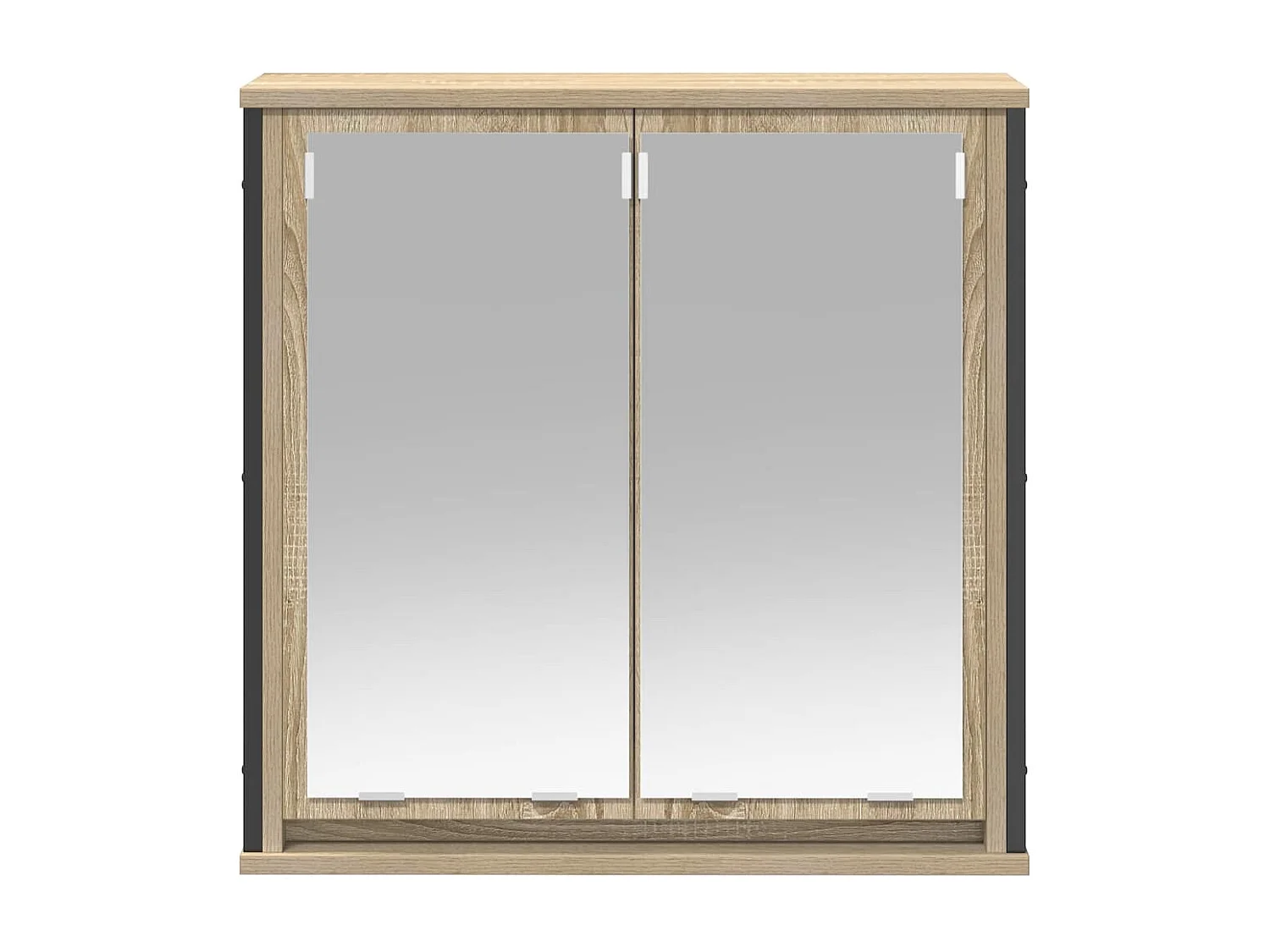 Armoire murale de salle de bain miroir chêne sonoma 60x21x60 cm