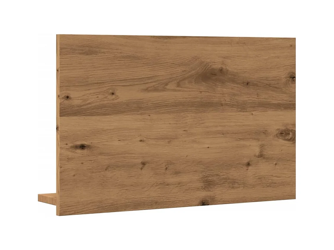 Mobiletto specchio da bagno in rovere lavorato a mano 60x11x37 cm