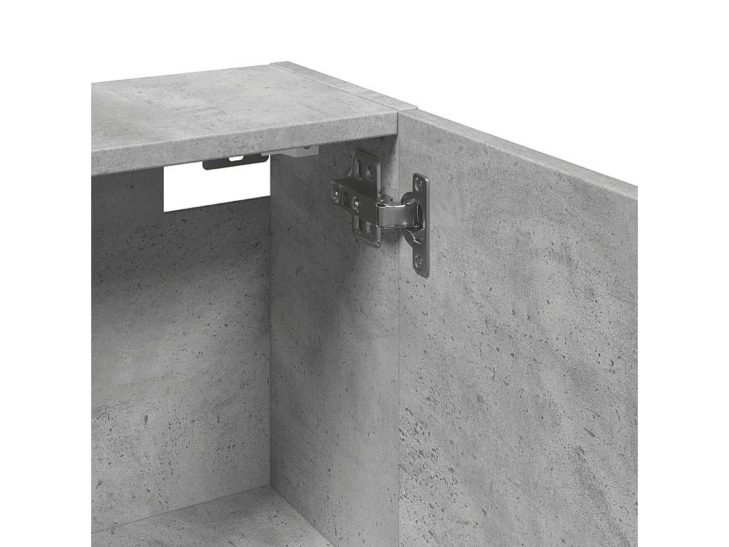 Betongrijze wandgemonteerde badkamerkast 32x20x67 cm