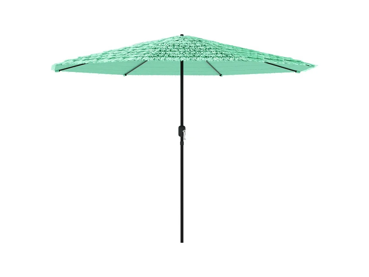 Parasol de jardin avec mât en acier vert 324x324x247 cm