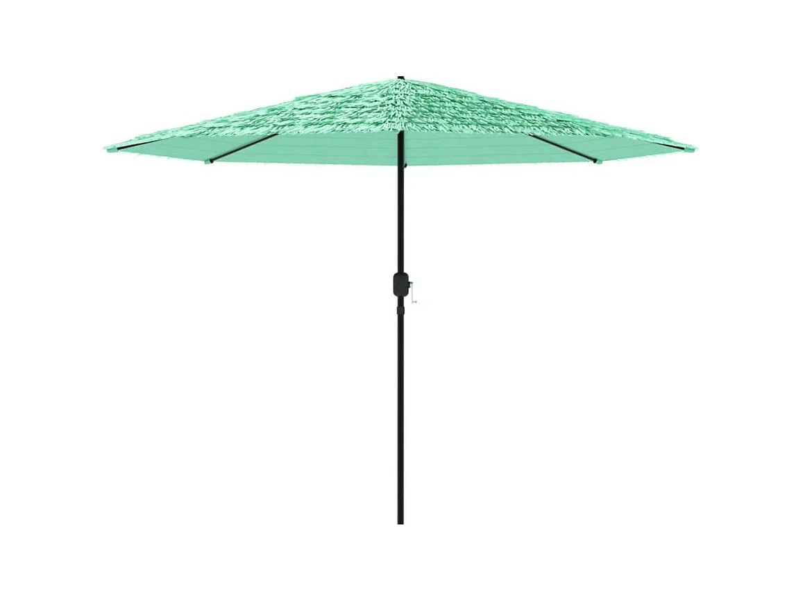 Parasol de jardin avec mât en acier vert 324x324x247 cm