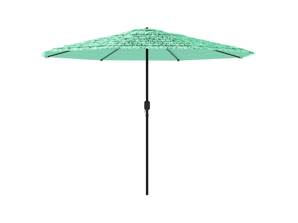 Parasol de jardin avec mât en acier vert 324x324x247 cm