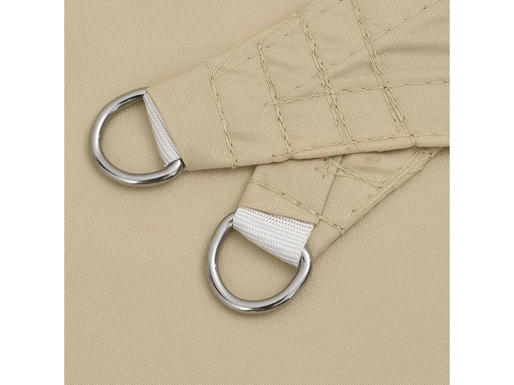 Parasol en tissu oxford carré 3,6 x 3,6 m beige