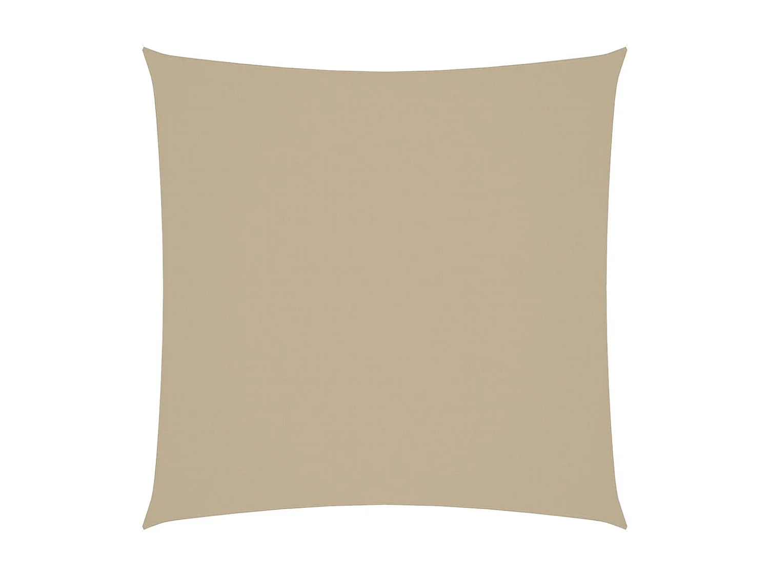 Sombrilla cuadrada de tela Oxford 3,6 x 3,6 m beige