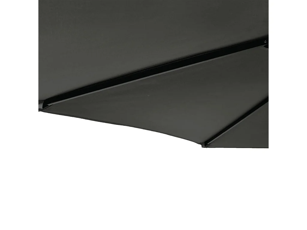 Ombrellone da giardino con palo in acciaio antracite 225x225x212 cm