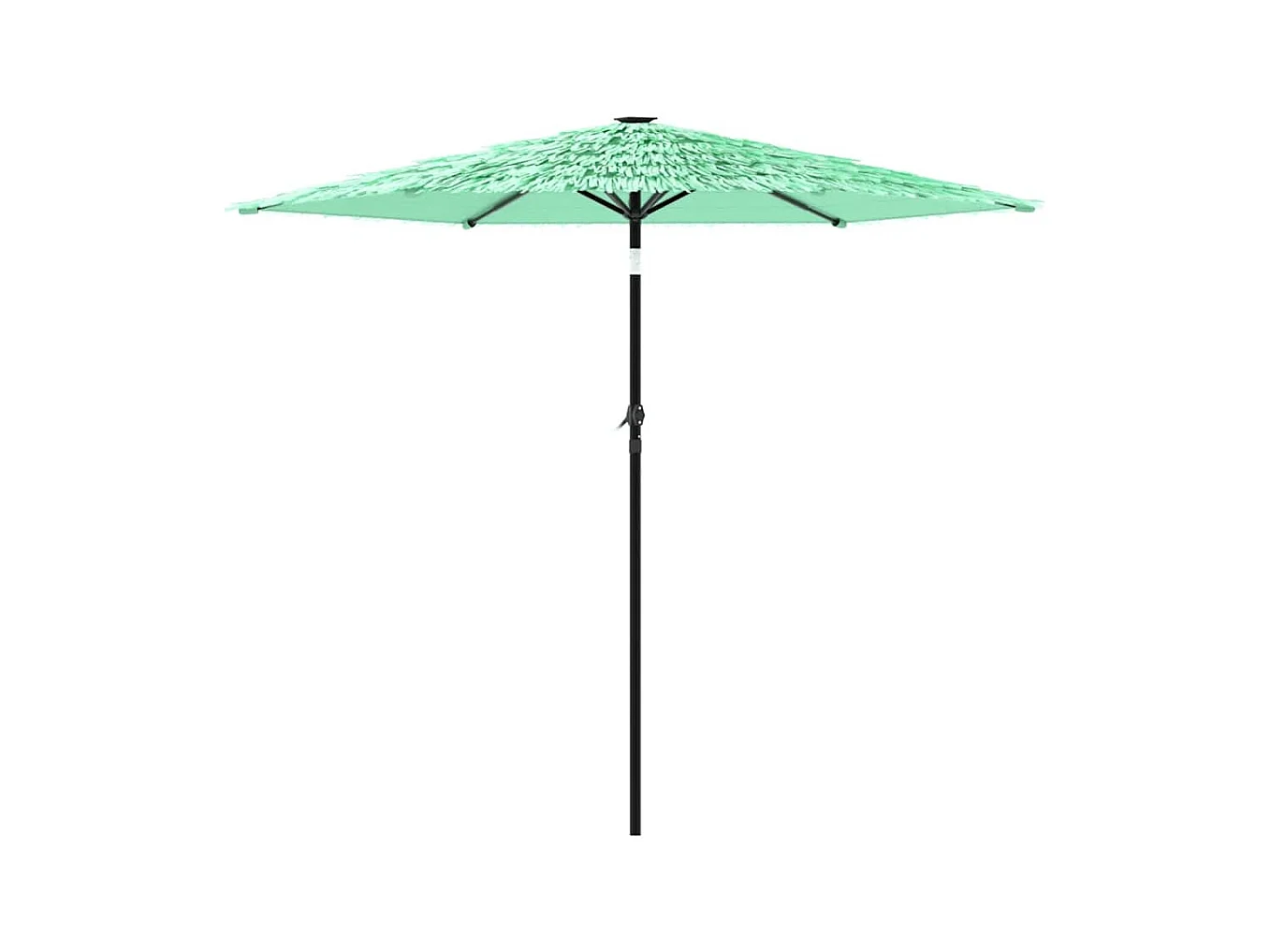 Parasol de jardin avec mât en acier vert 268x268x226 cm