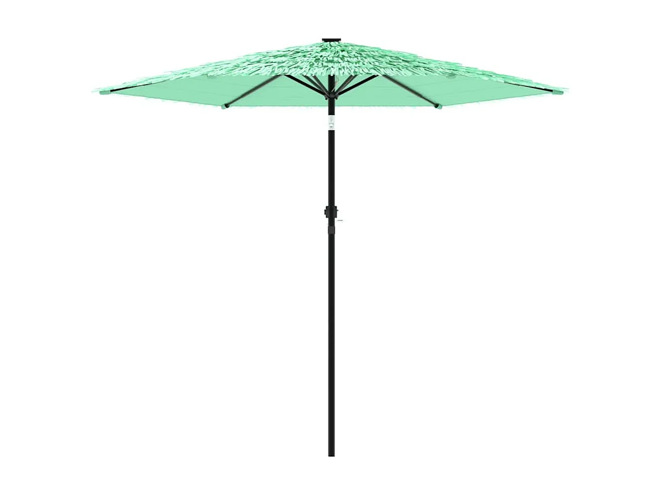 Parasol de jardin avec mât en acier vert 268x268x226 cm