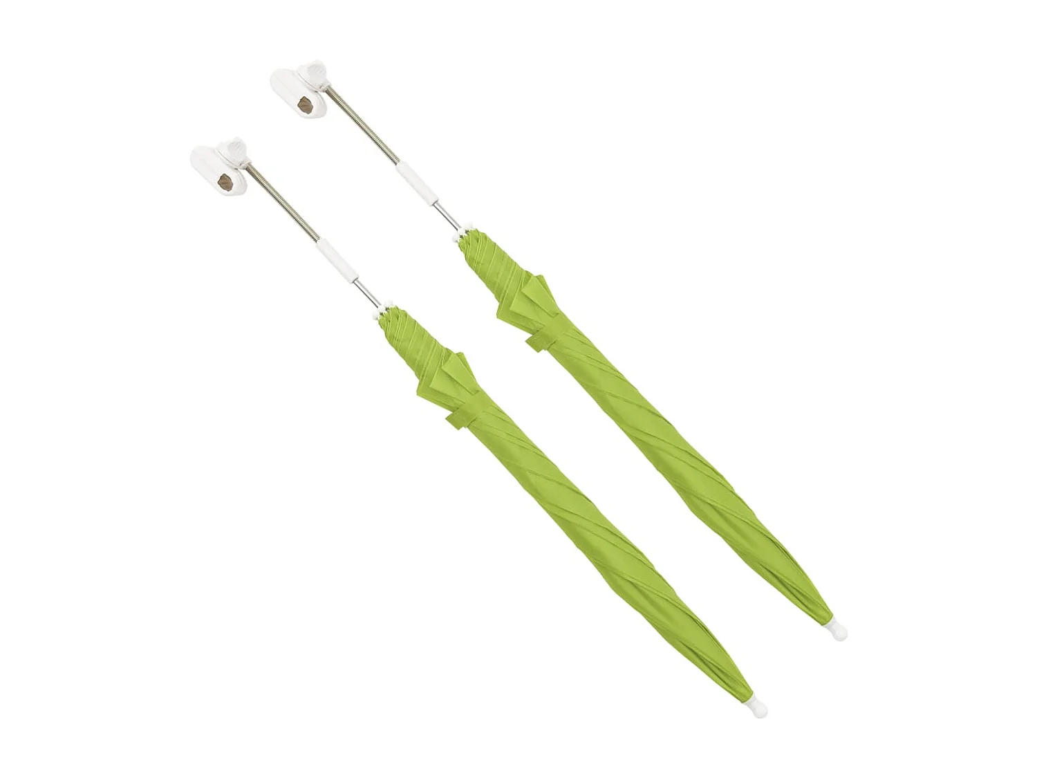 Campingstoelparasols 2 stuks Groen 105cm