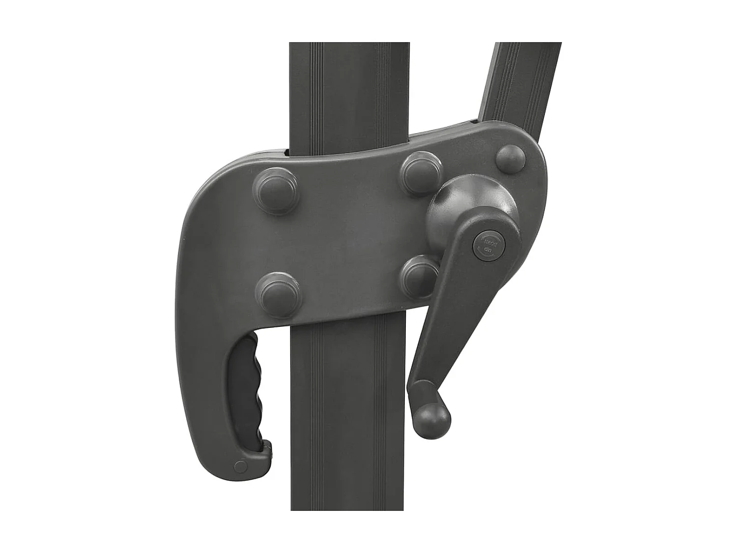 Ombrellone da giardino a sbalzo con doppio tetto in terracotta