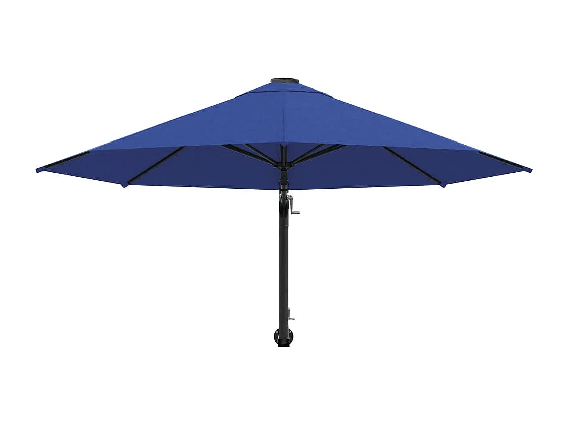 Wandparasol met metalen paal 300 cm Blauw