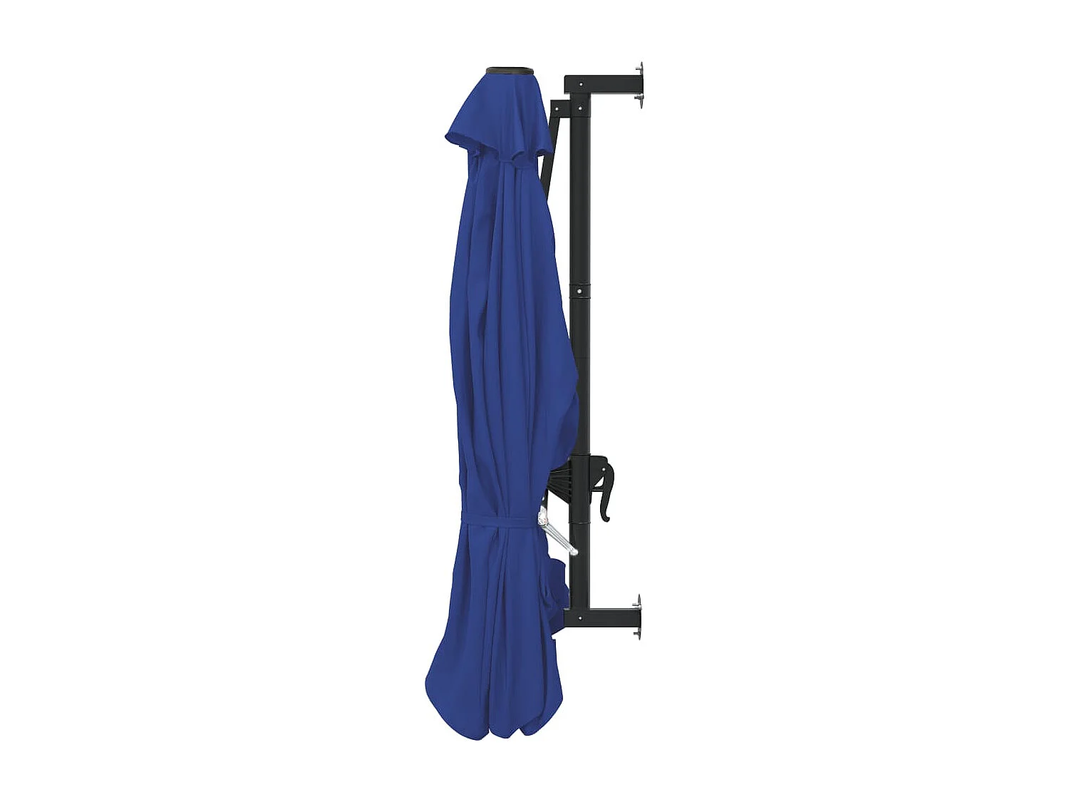 Wandparasol met metalen paal 300 cm Blauw