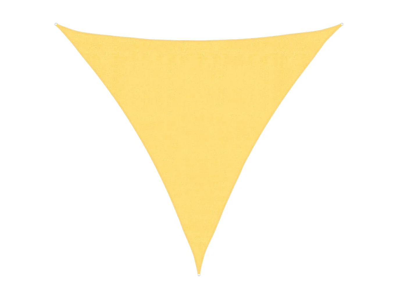 Parasol en PEHD triangulaire 3,6x3,6x3,6 m Beige