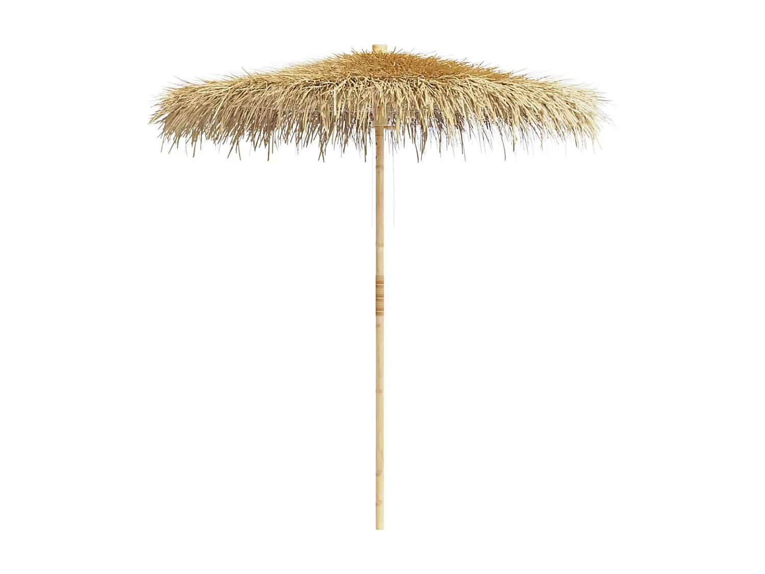 Ombrellone in bambù con tetto in foglia di banano 210 cm