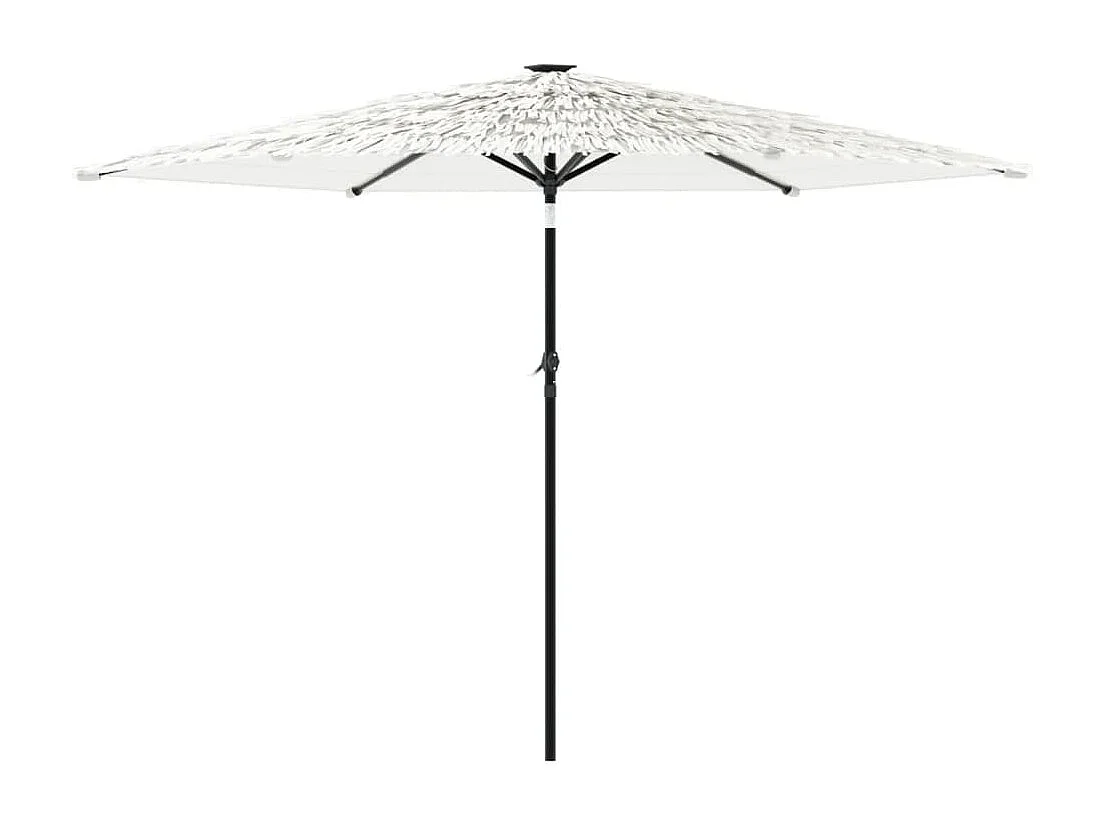 Tuinparasol met witte stalen paal 288x288x225 cm
