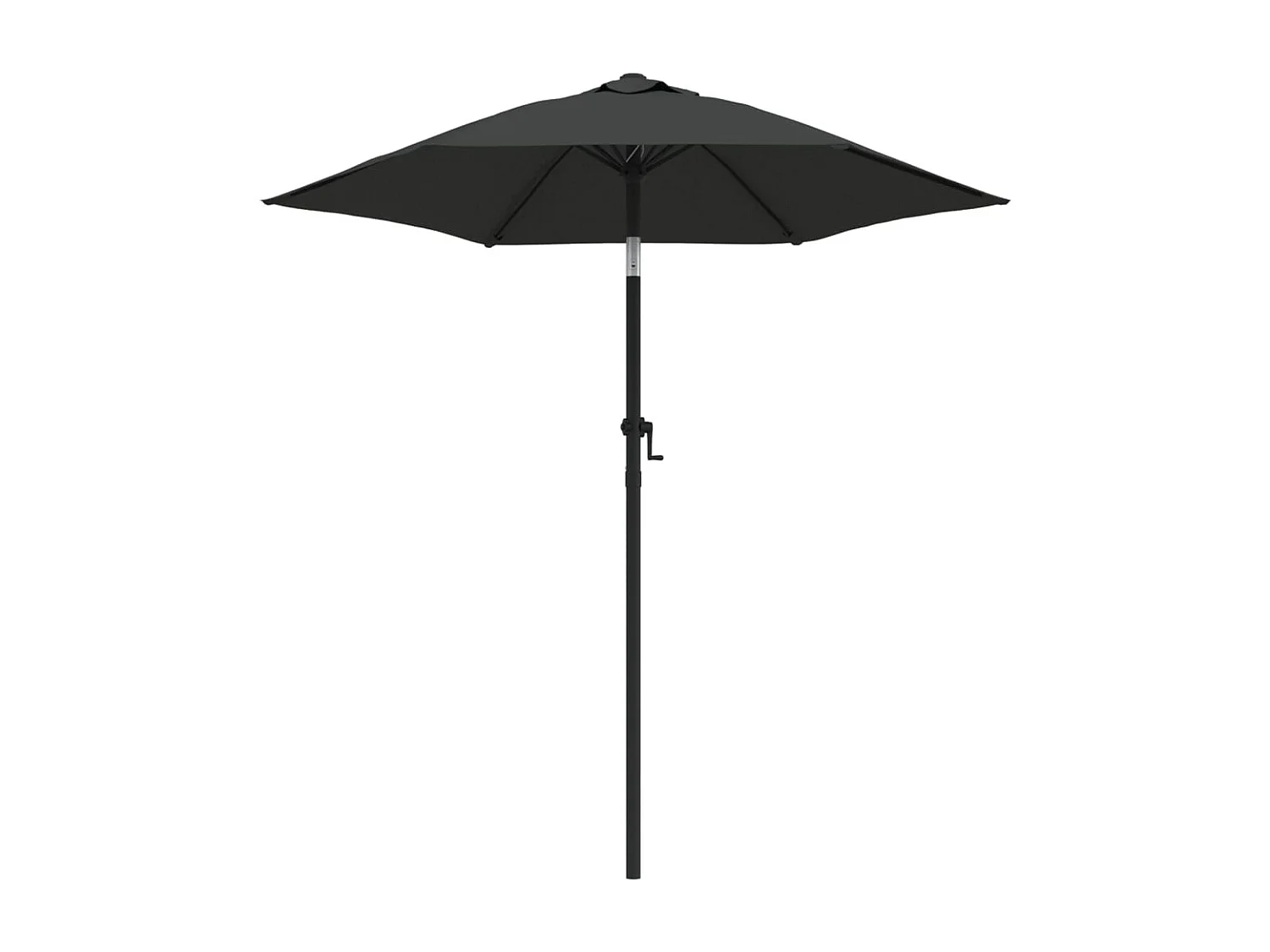 Parasol Antracita 200x224 cm Aluminio