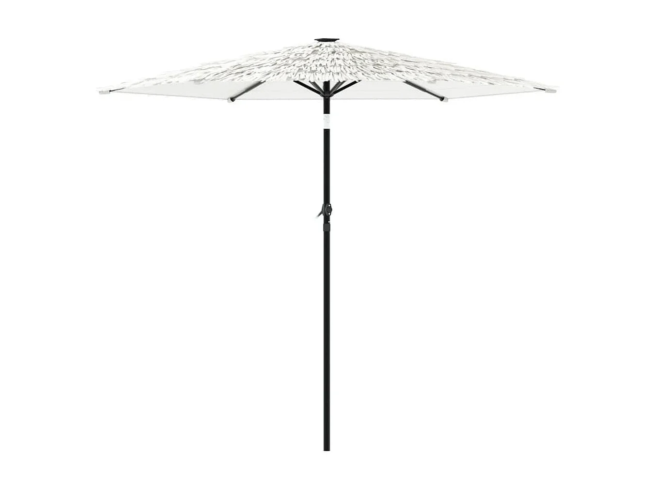 Ombrellone da giardino con palo in acciaio bianco 268x268x226 cm