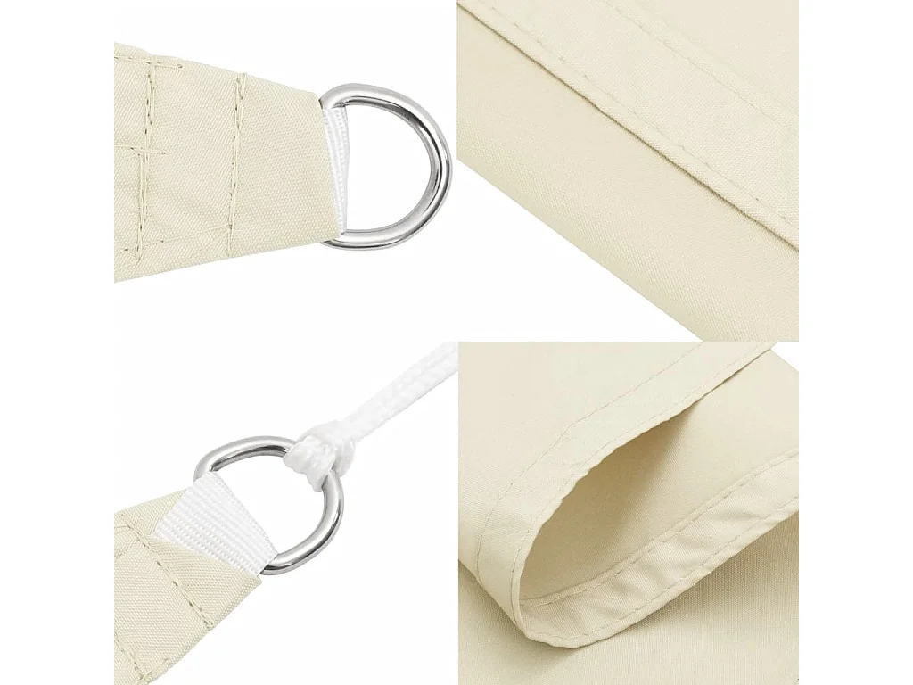 Vierkante Oxford stoffen paraplu 3,6 x 3,6 m crème