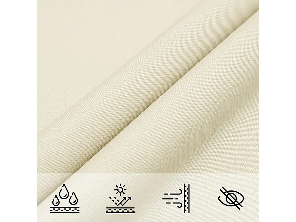 Vierkante Oxford stoffen paraplu 3,6 x 3,6 m crème